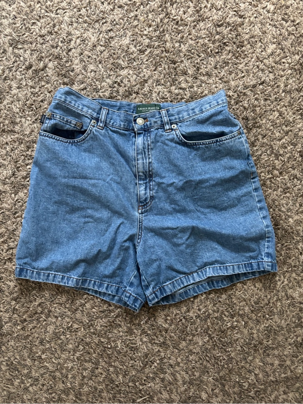 High-Waist Ralph Lauren Denim Shorts